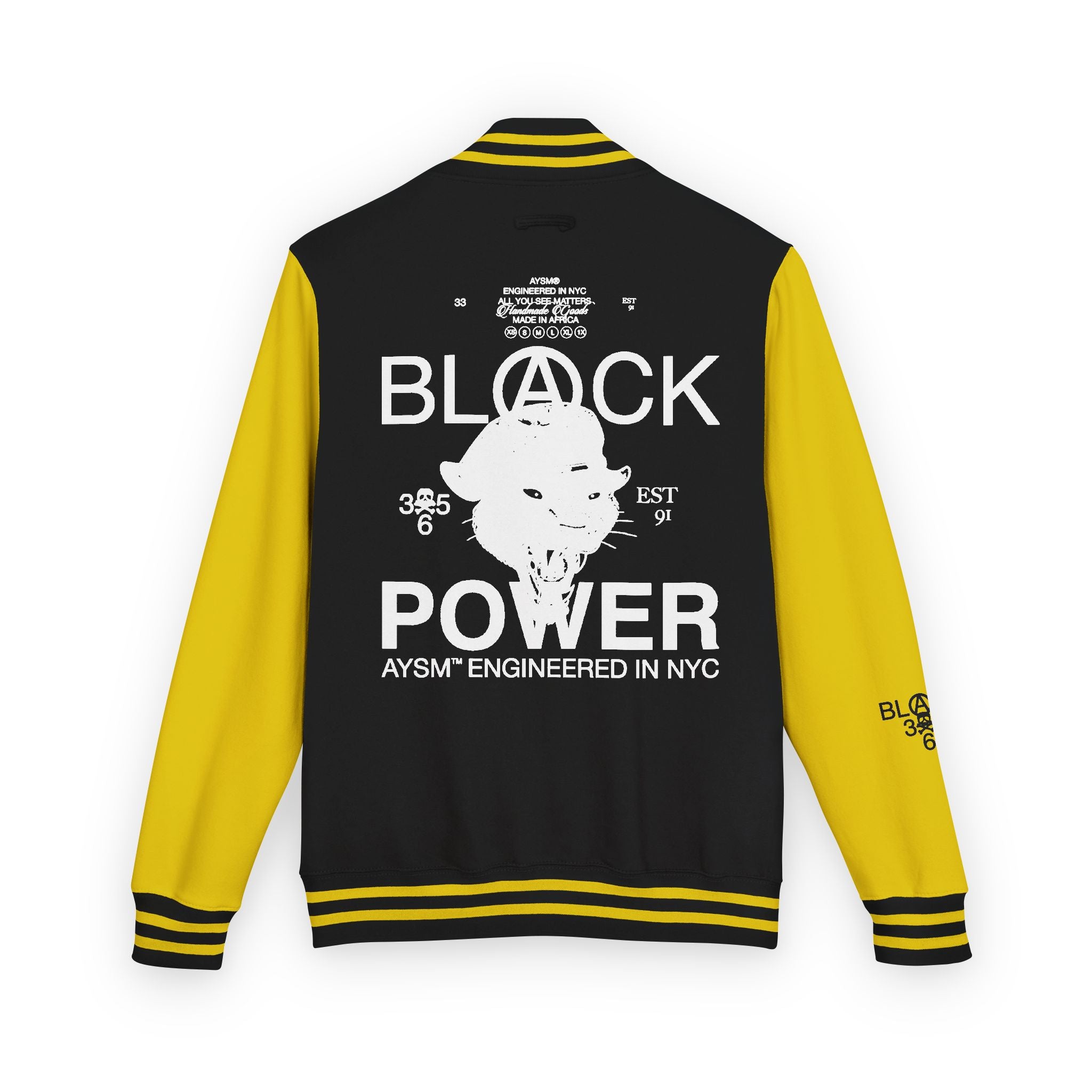 AYSM® BLACK POWER LETTERMAN ( 1/10 Limited )