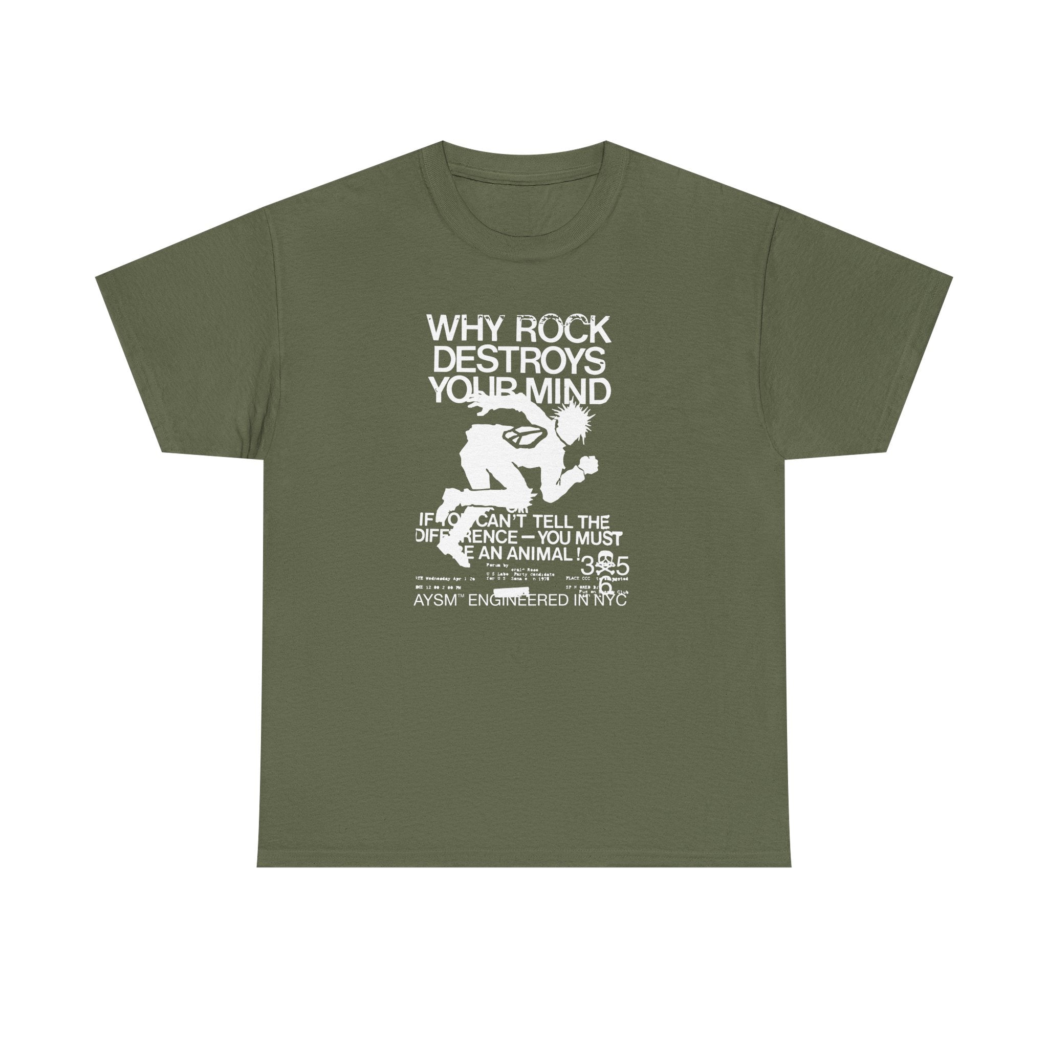 AYSM® ROCK DESTROYS MINDS TEE (1/25 Limited)