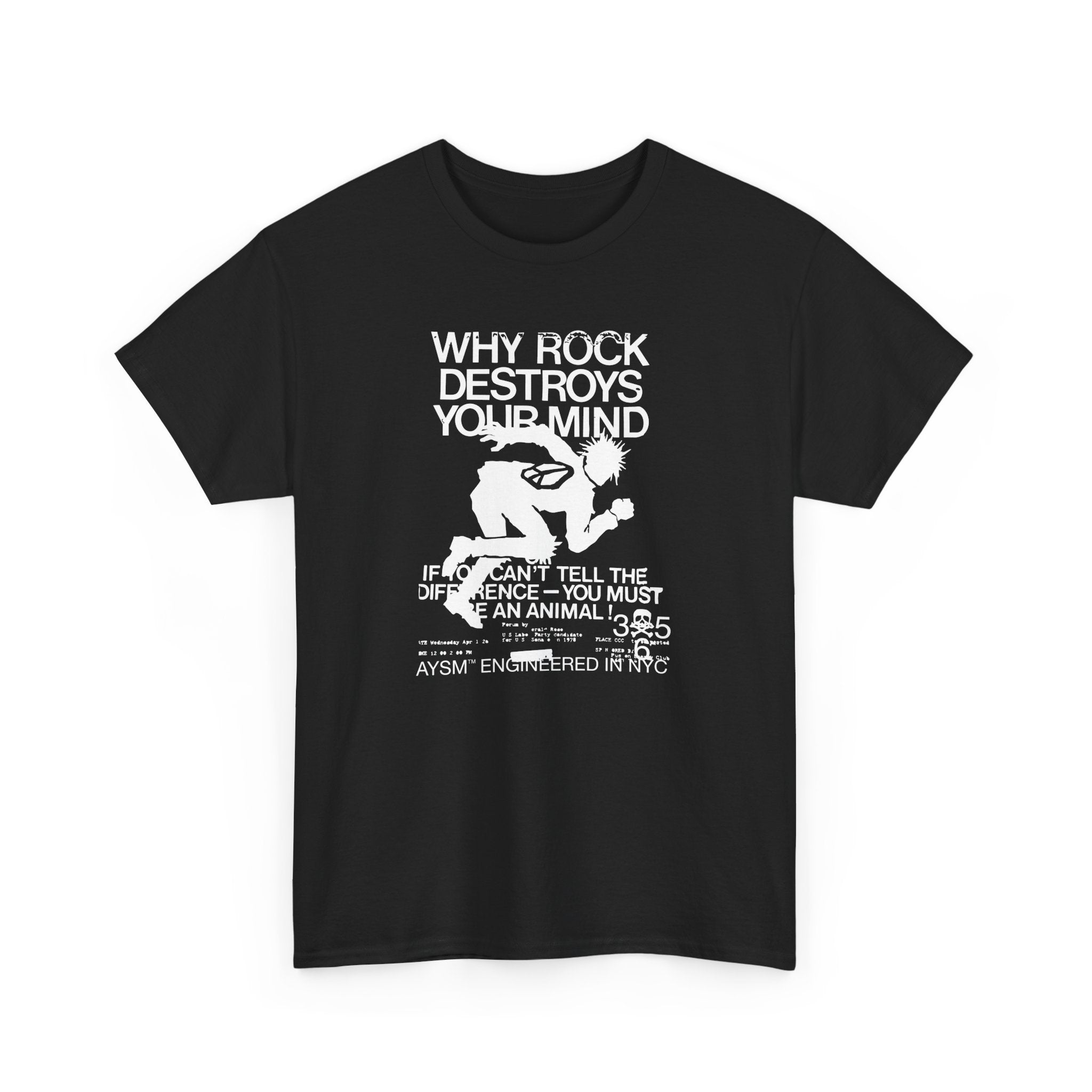 AYSM® ROCK DESTROYS MINDS TEE (1/25 Limited)