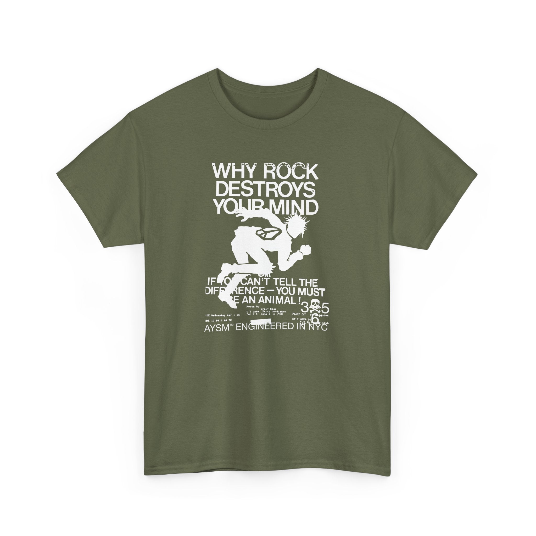 AYSM® ROCK DESTROYS MINDS TEE (1/25 Limited)