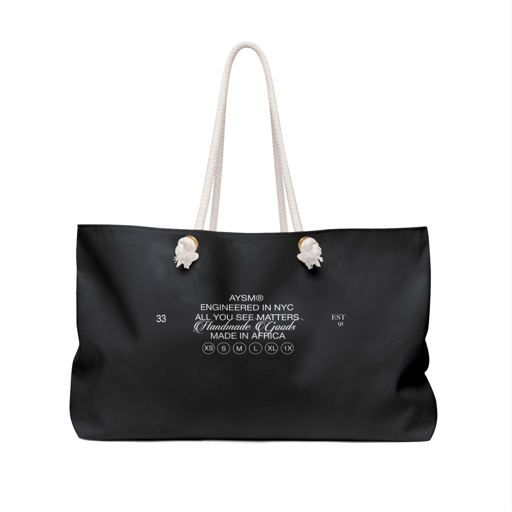 AYSM® BLACK POWER WEEKENDER BAG
