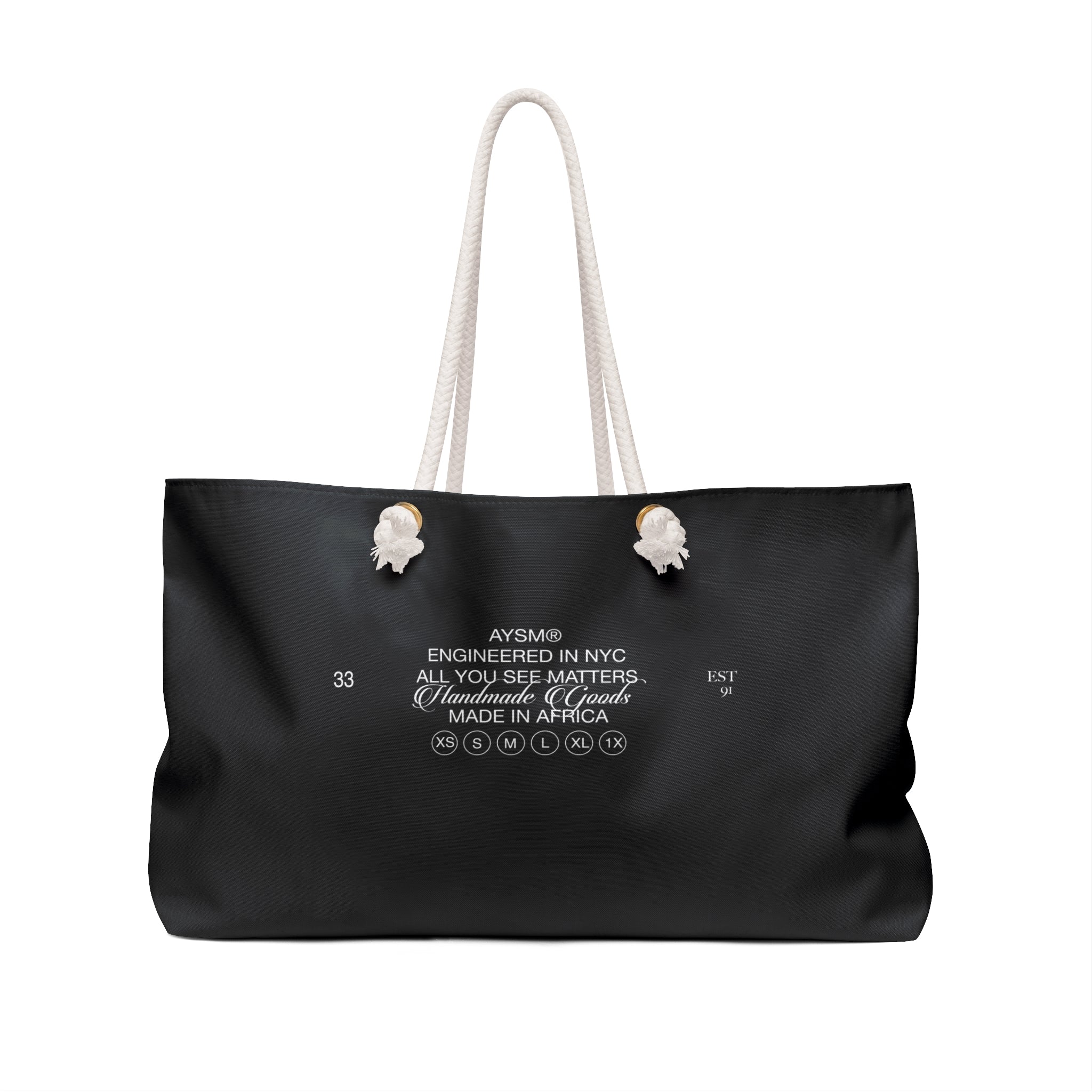 AYSM® BLACK POWER WEEKENDER BAG
